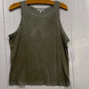 Cotton Citizen Olive Tank Top in Washed Green
